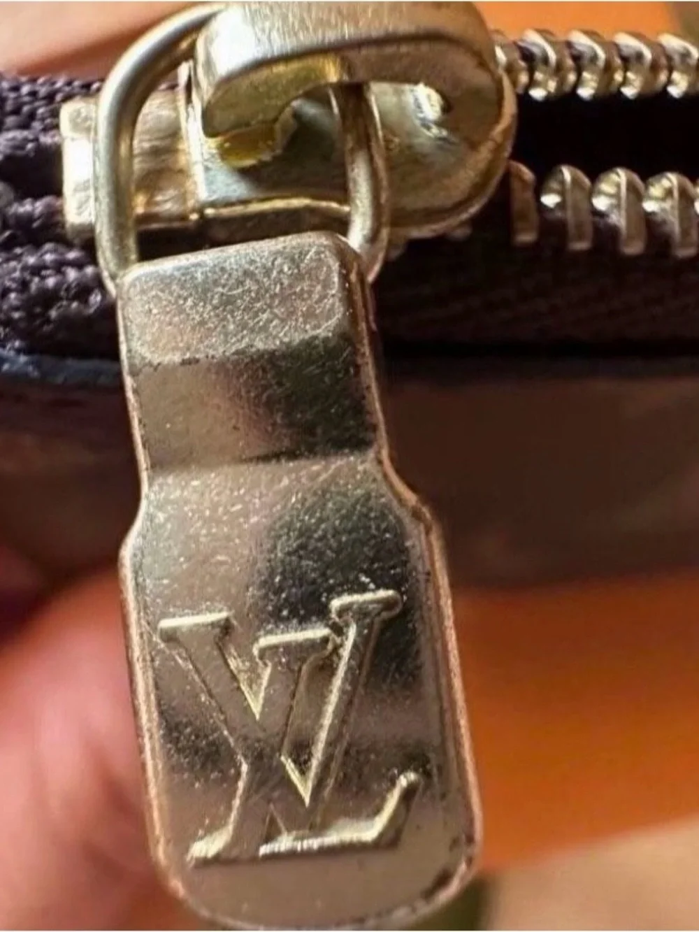 Louis Vuitton Monogram Canvas Key Pouch with Gold Hardware - Brown